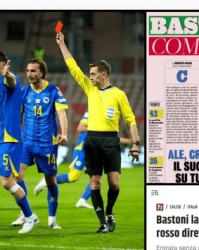 巴斯托尼红牌致意大利出局遭批，巴萨或加速引进|巴塞罗那|世界杯|亚历山德罗·巴斯托尼|意大利足球队|都灵体育报_新浪体育_新浪新闻